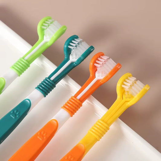 HoppiPet™ TripleClean 3-Sided Dental Care Toothbrush