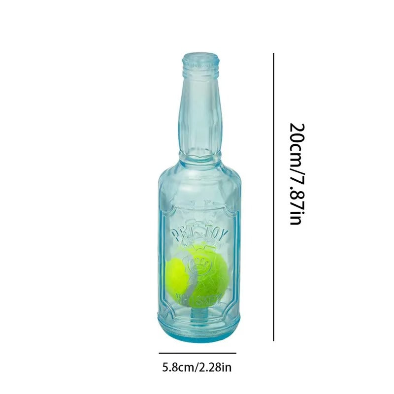 HoppiPet™ BrewPaws 2-in-1 Interactive Squeaky Bottle Toy