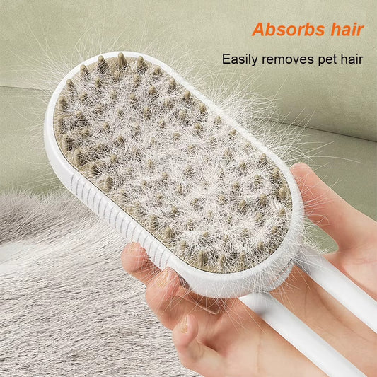 HoppiPet™ SteamSpa 3-in-1 Electric Grooming Brush