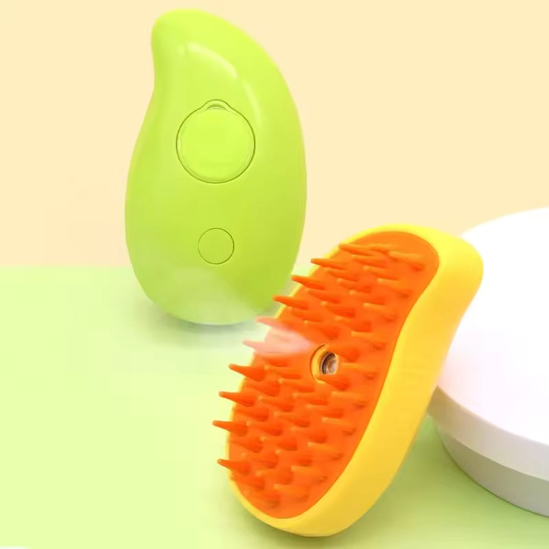 HoppiPet™ SteamSpa Pro 3-in-1 Electric Mist & Massage Brush