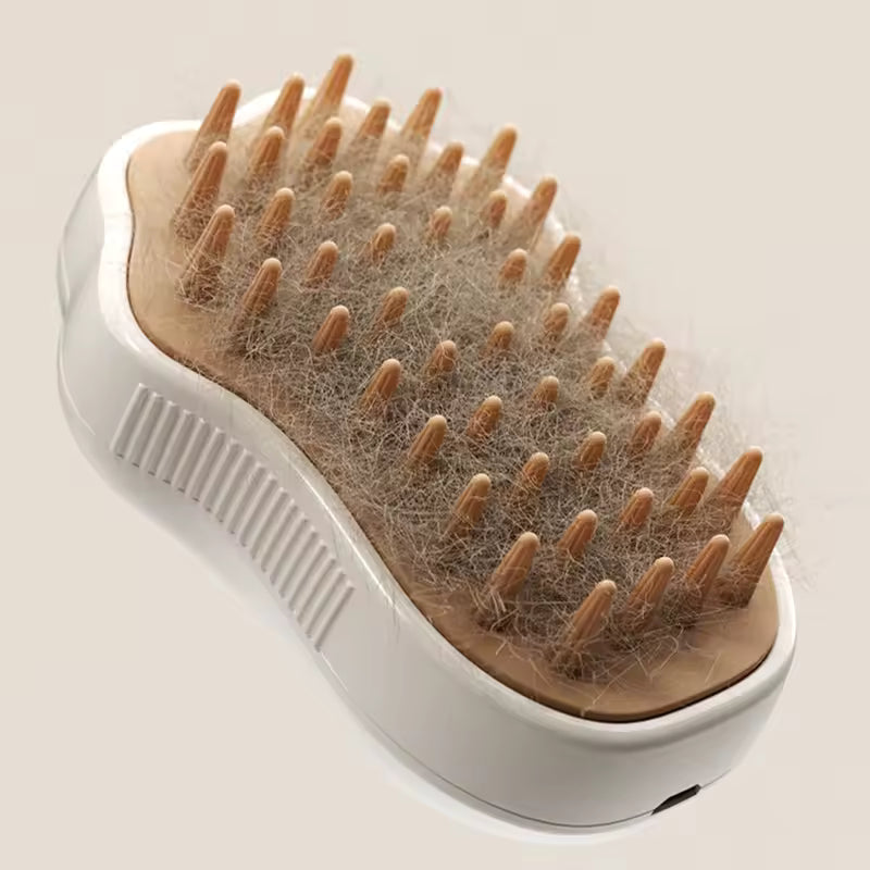 HoppiPet™ SteamSpa Pro 3-in-1 Electric Mist & Massage Brush