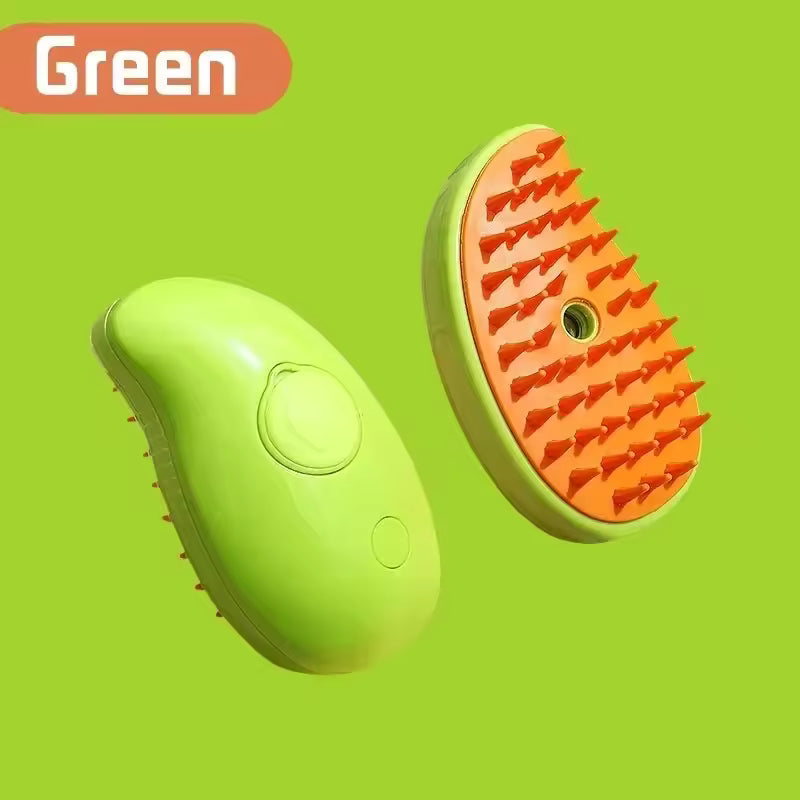 HoppiPet™ SteamSpa Pro 3-in-1 Electric Mist & Massage Brush