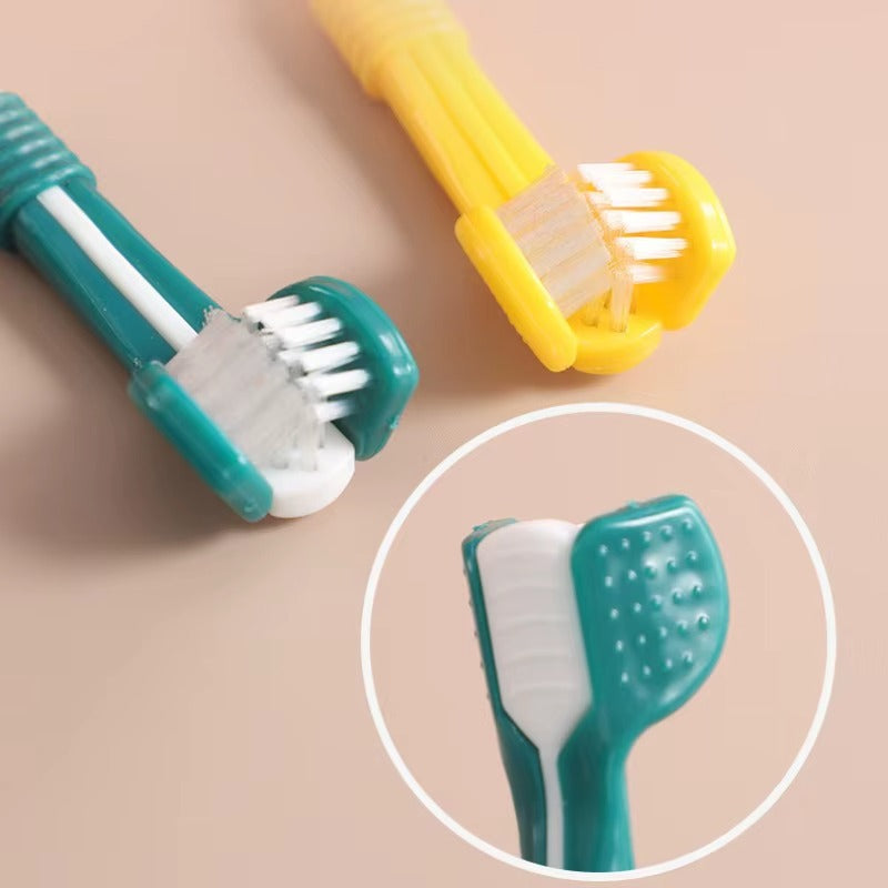 HoppiPet™ TripleClean 3-Sided Dental Care Toothbrush