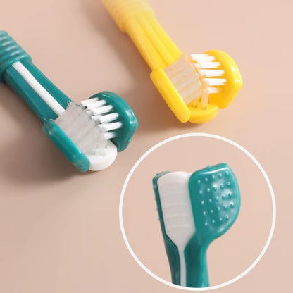 HoppiPet™ TripleClean 3-Sided Dental Care Toothbrush