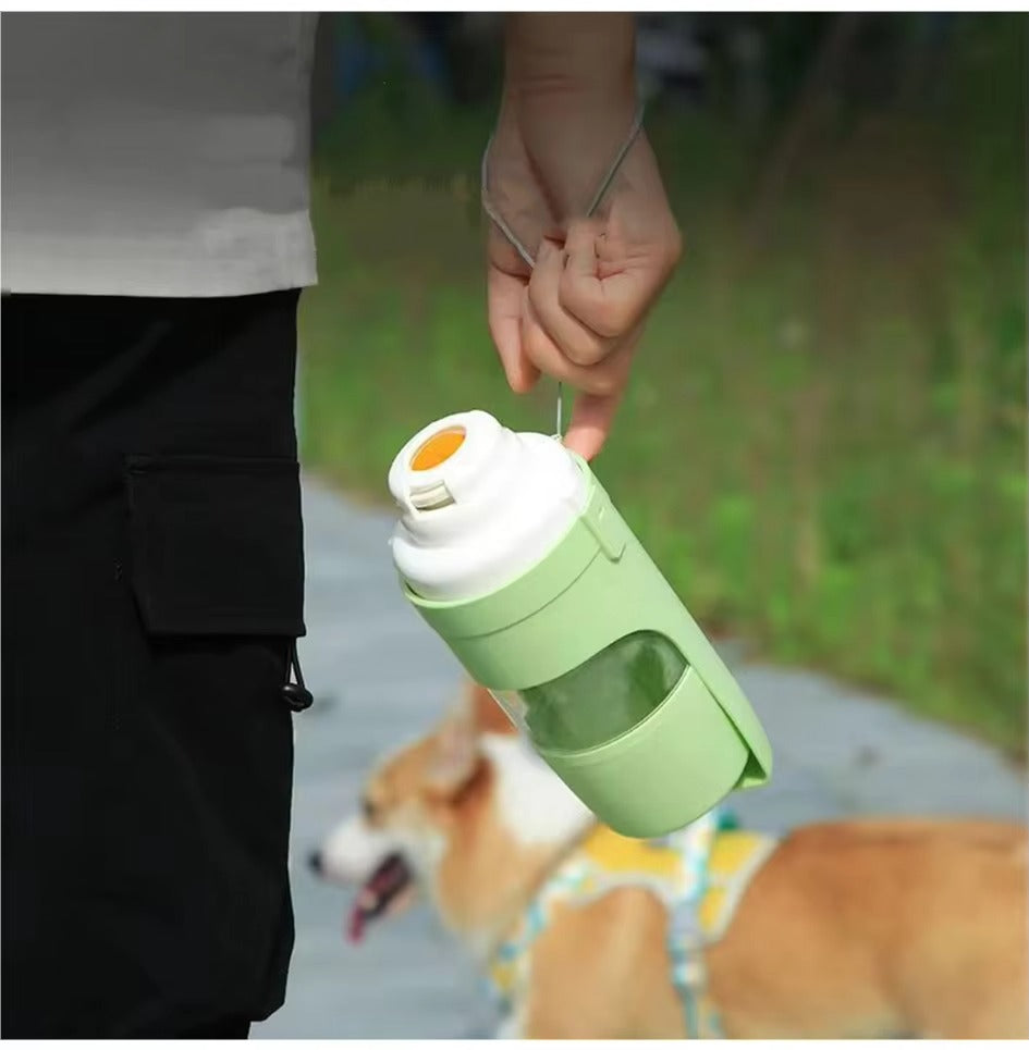 HoppiPet™ AdventureBottle 2-in-1 Portable Hydration Station