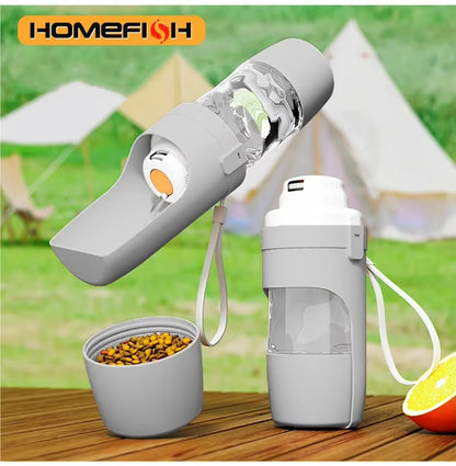 HoppiPet™ AdventureBottle 2-in-1 Portable Hydration Station