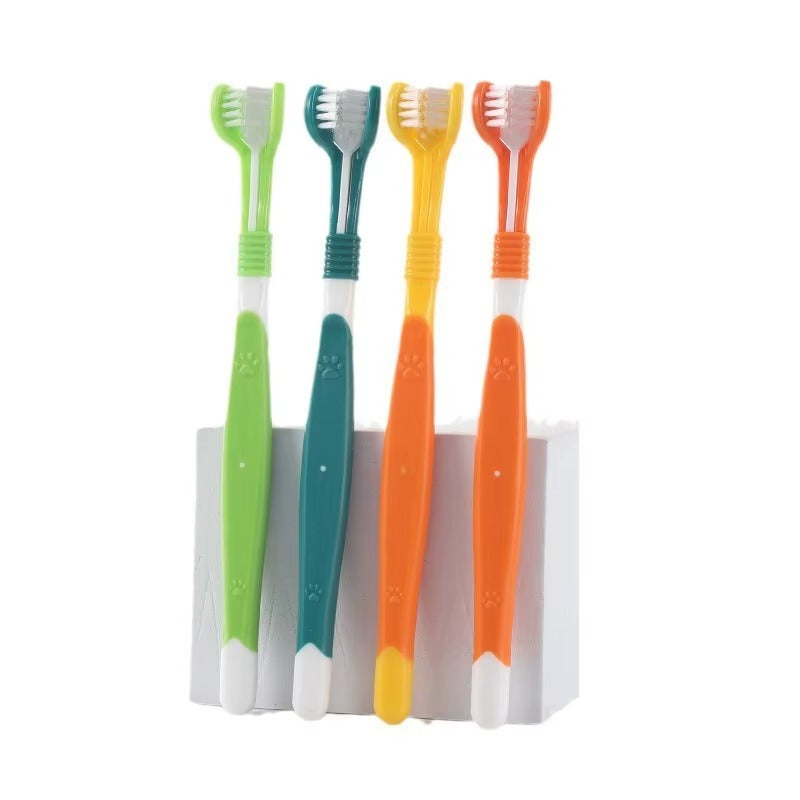 HoppiPet™ TripleClean 3-Sided Dental Care Toothbrush