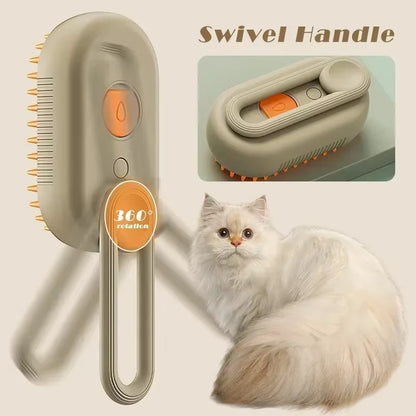HoppiPet™ SteamSpa 3-in-1 Electric Grooming Brush