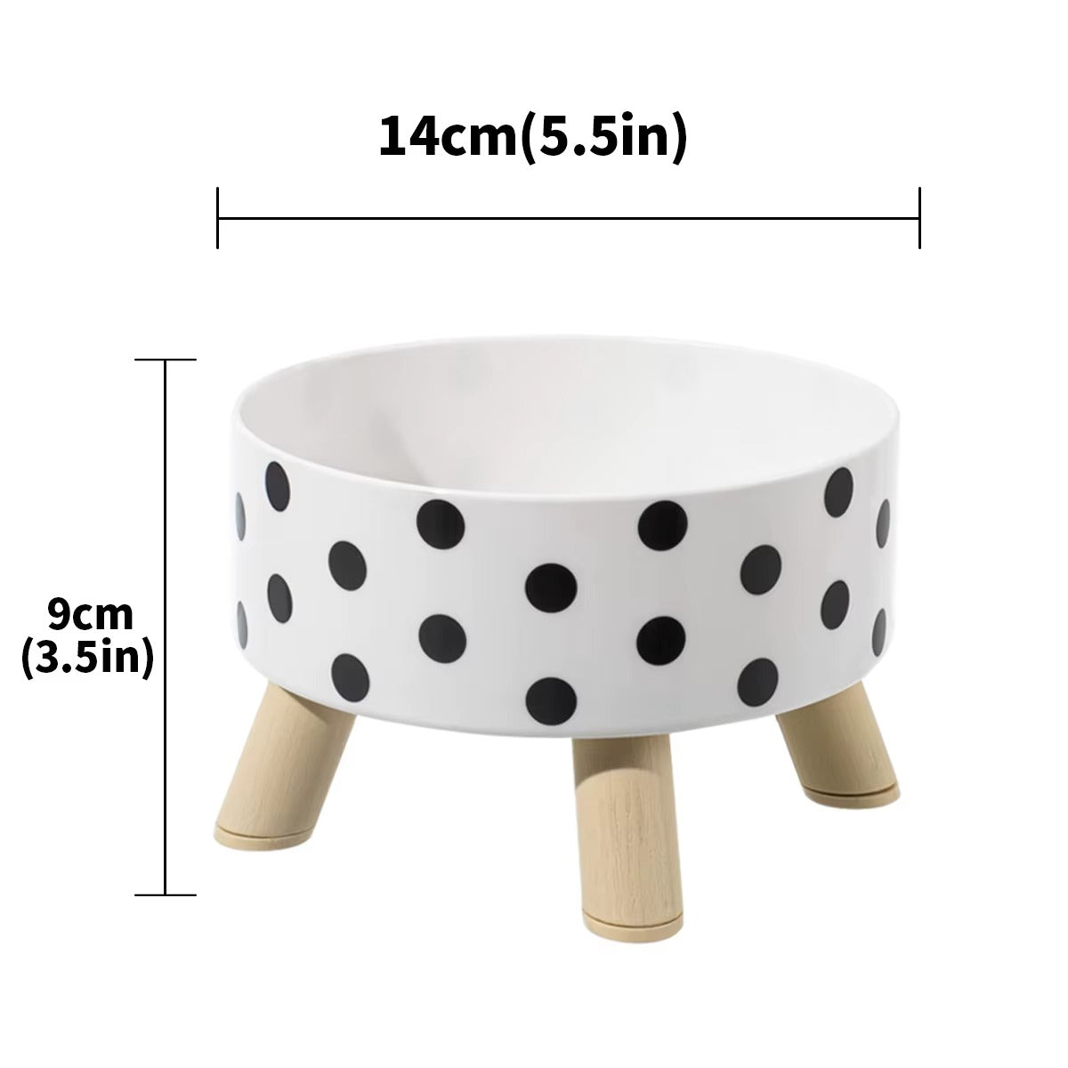 HoppiPet™ ChicDine Elevated Anti-Slip Patterned Pet Bowl