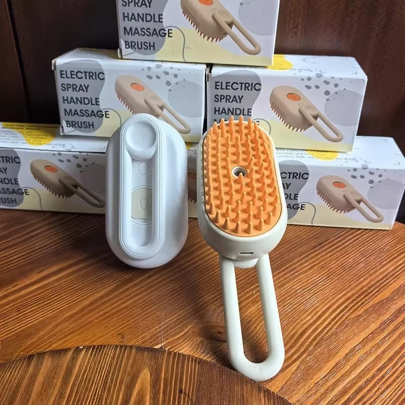 HoppiPet™ SteamSpa 3-in-1 Electric Grooming Brush