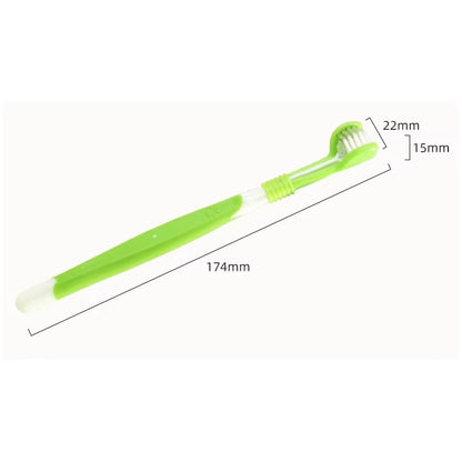 HoppiPet™ TripleClean 3-Sided Dental Care Toothbrush