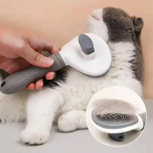HoppiPet™ MagicClean Self-Cleaning Grooming Brush