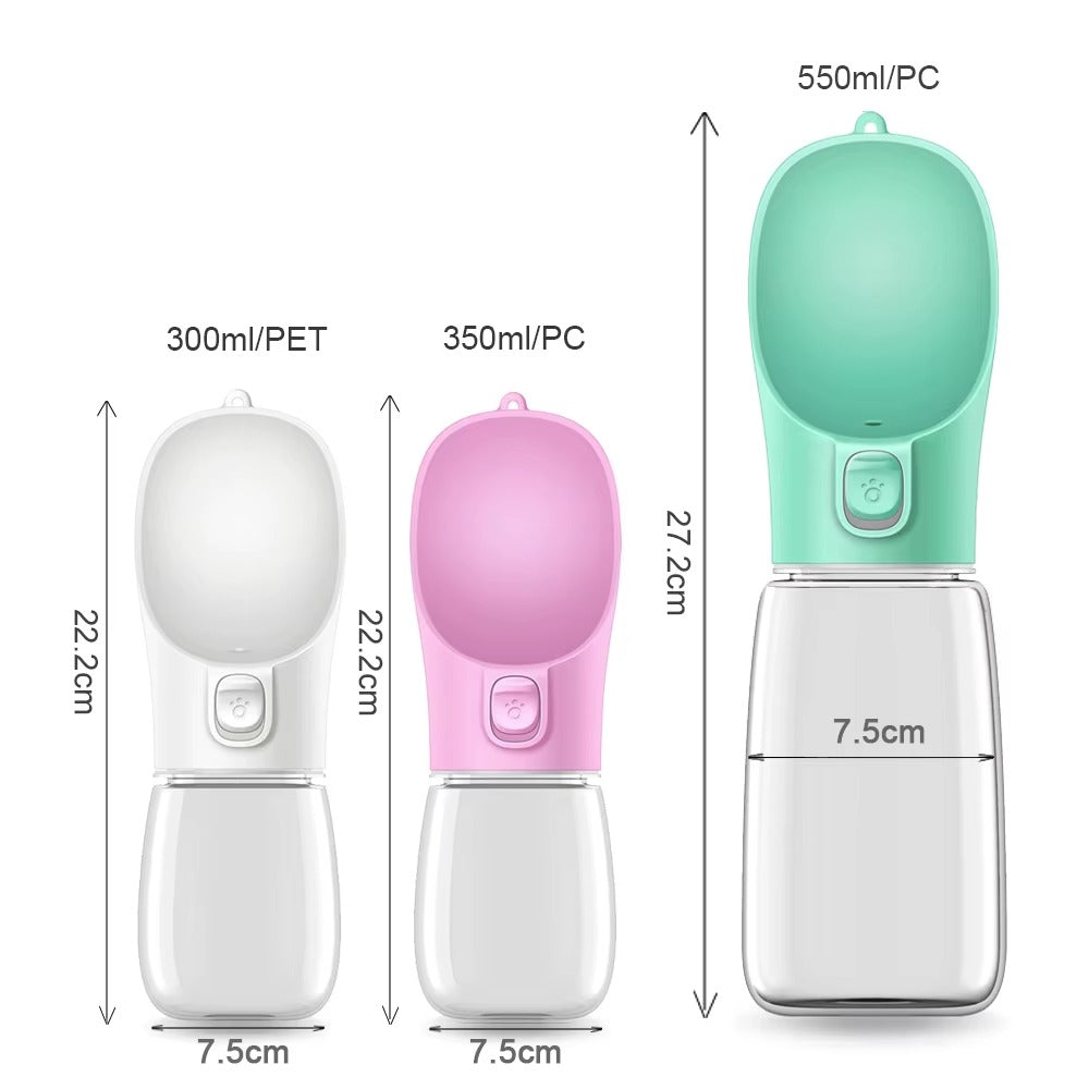 HoppiPet™ HydroPaw Leak-Proof Portable Travel Water Bottle